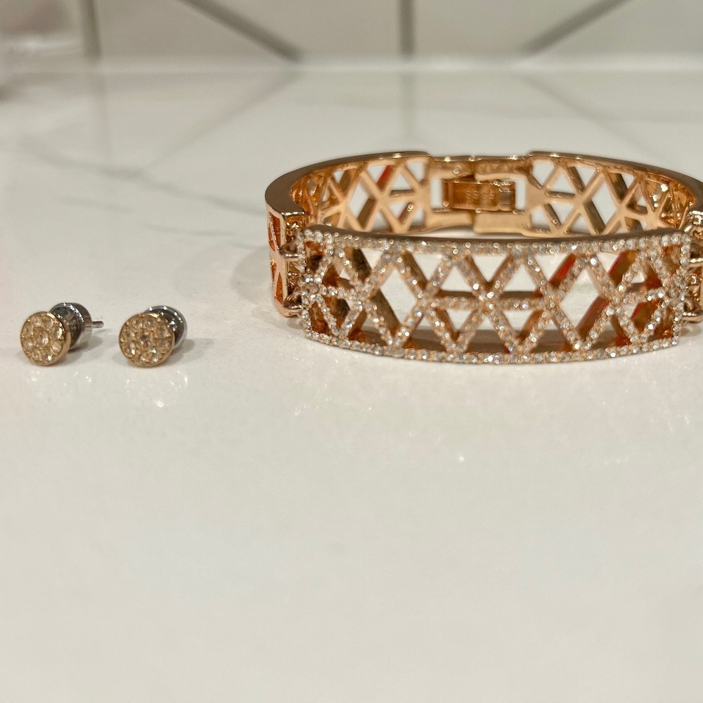 Fossil bracelet/earring set